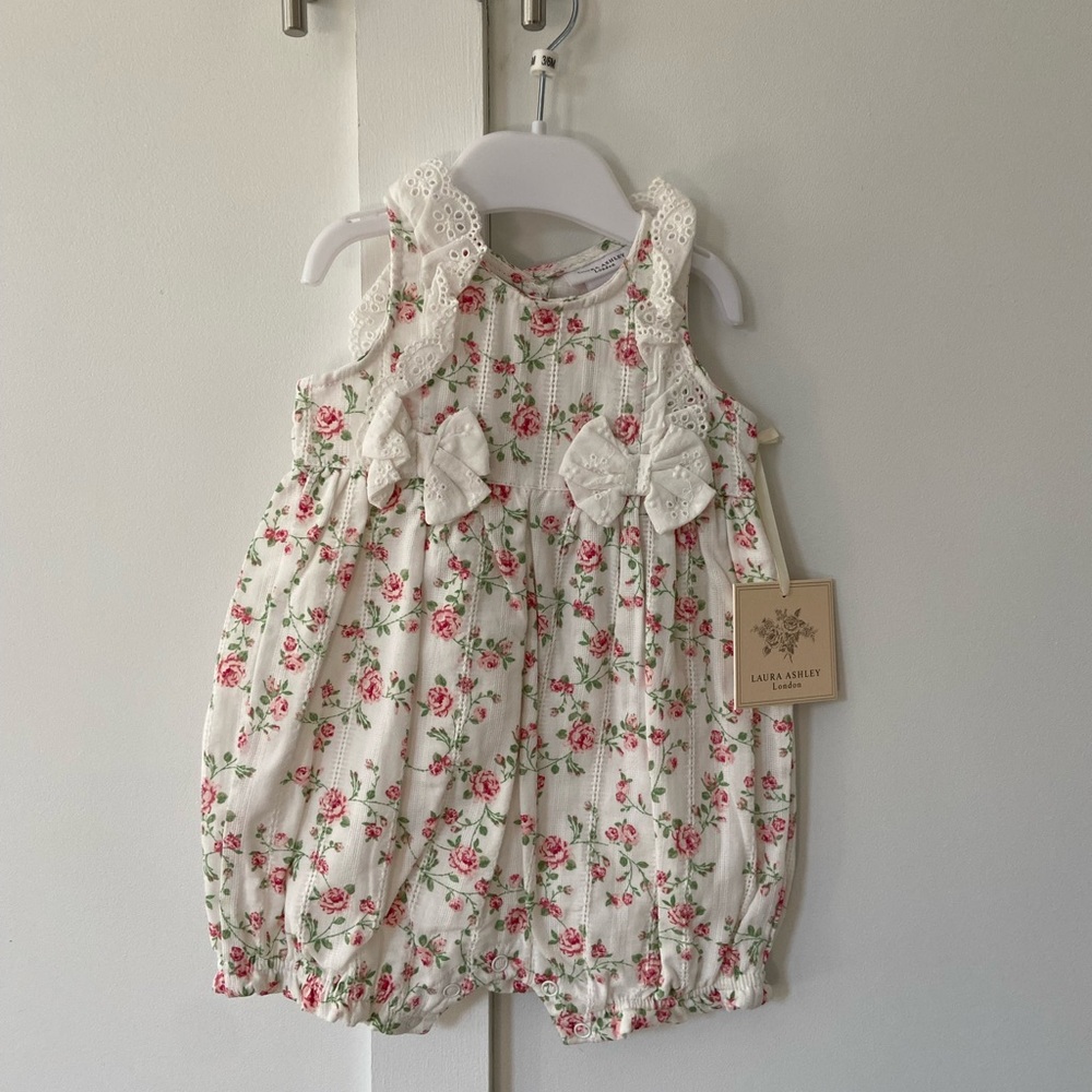 Laura Ashley Floral Flower Romper